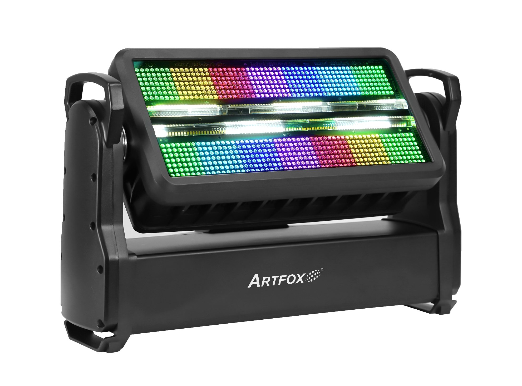 Wall wash light:Strobe and Wash 2-in-1, Tube 1176w White, Background Panel 392w RGB, IP65, Dmx Tilt, ArtNet